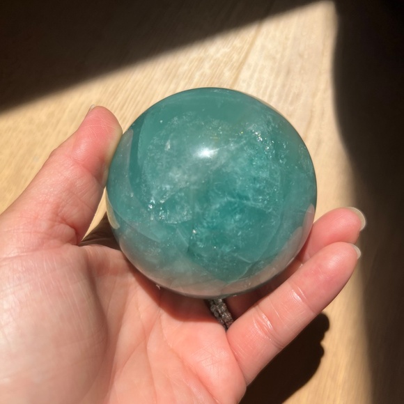 Green fluorite (ad) sphere | crystal - Picture 8 of 13